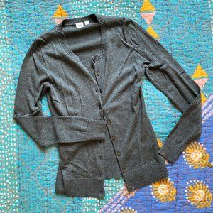 NWOT GAP Basic Gray Cardigan - Size XS